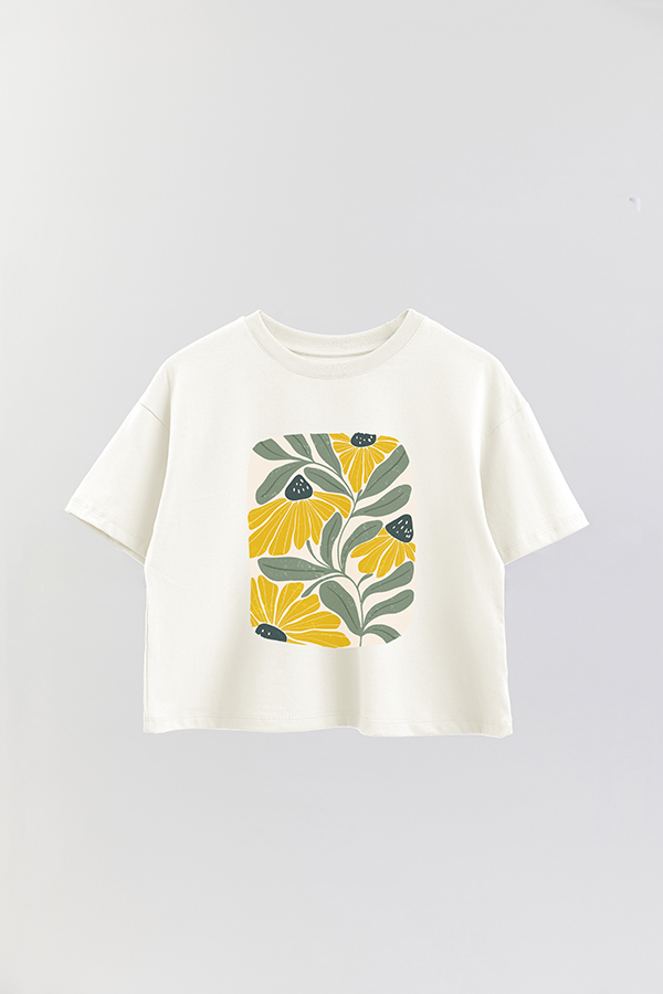 REMERA CROP ESTAMPADA ART 169