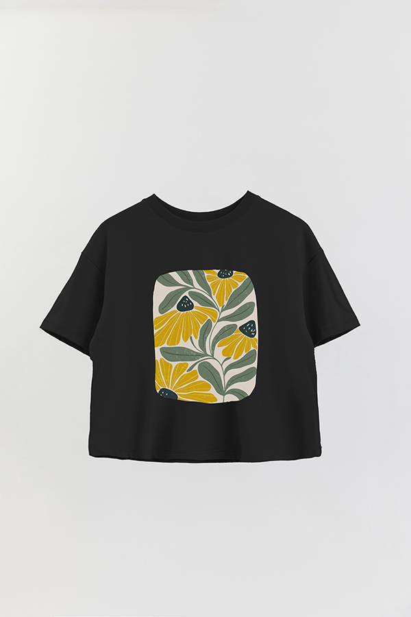 REMERA CROP ESTAMPADA ART 169