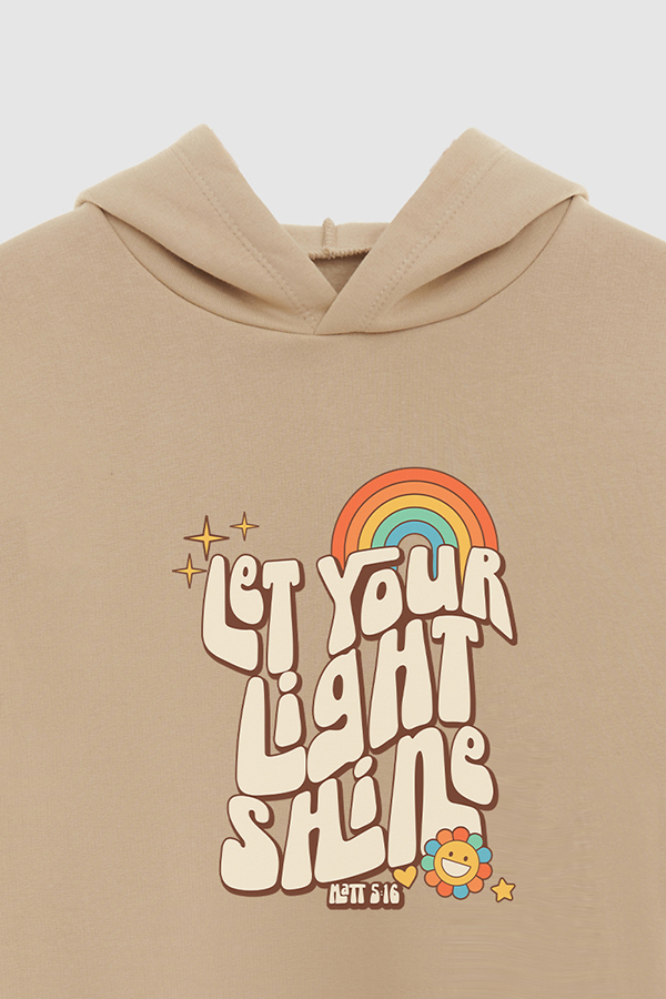 BUZO HOODIE ESTAMPADO CRISTIANO LET YOUR LIGHT SHINE