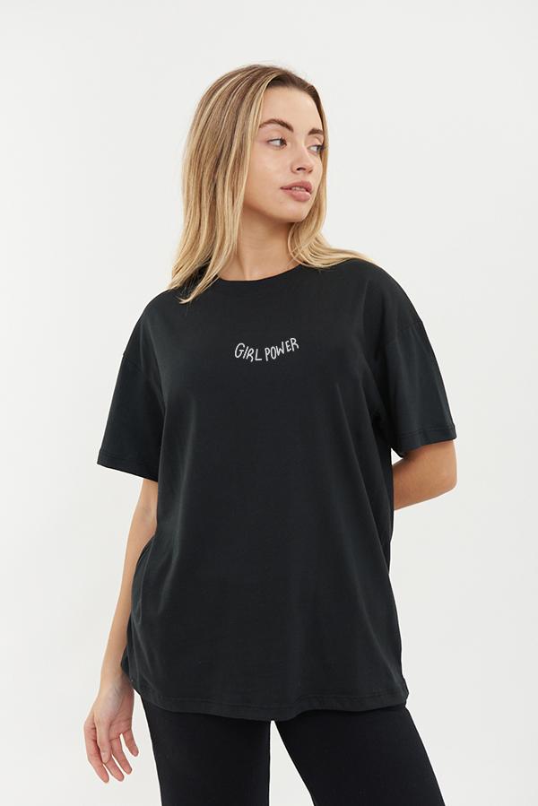 REMERA OVER ESTAMPADA UNISEX GIRL POWER