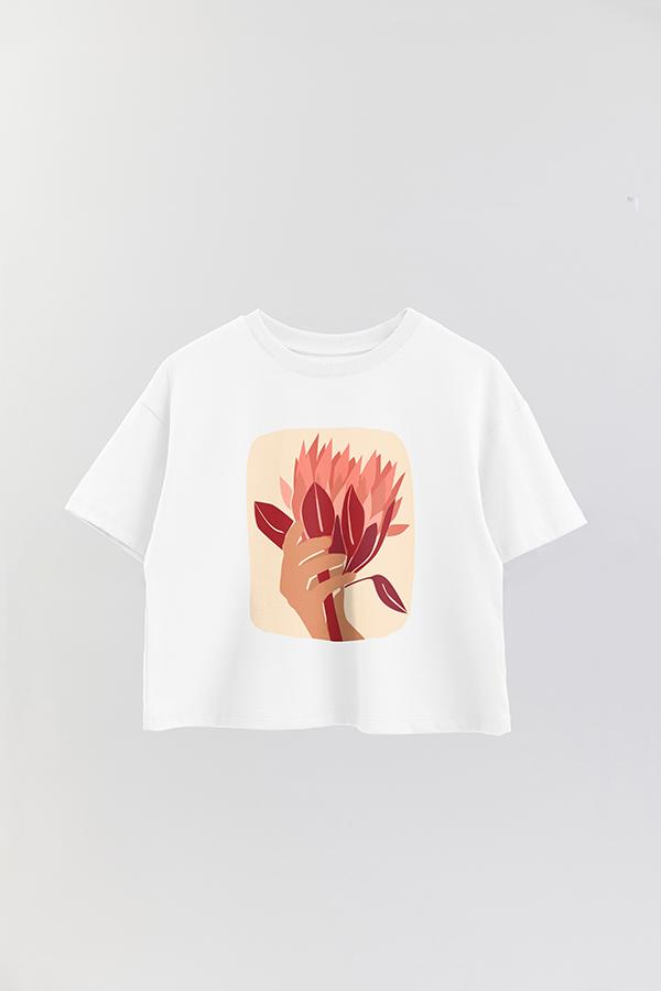 REMERA CROP ESTAMPADA ART 55