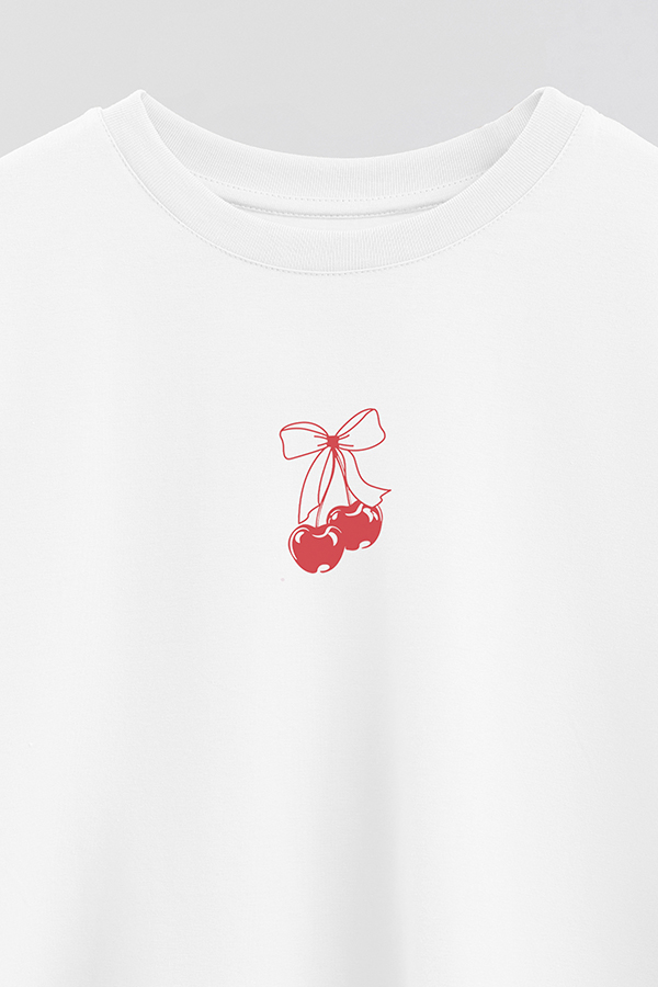 REMERA CROP ESTAMPADA RED CHERRY