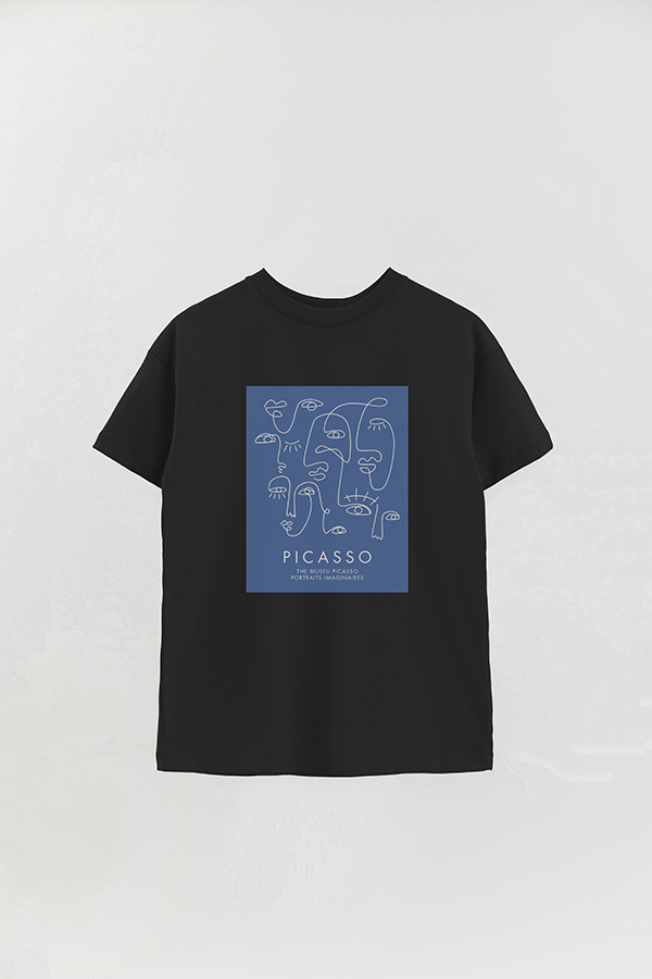 REMERA OVER ESTAMPADA ART COLLECTION PICASSO