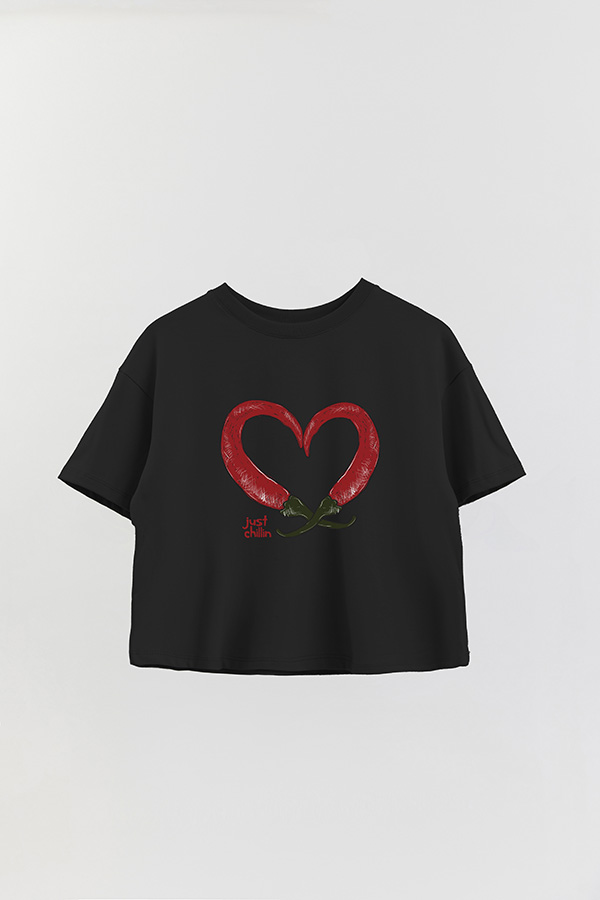 REMERA CROP ESTAMPADA FRSP JUST CHILLIN