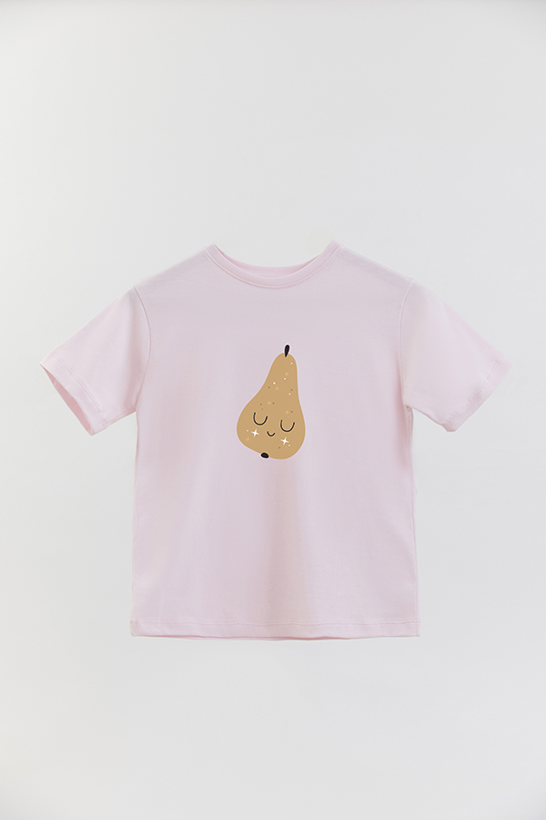 REMERA BASIC GIRL CUTE FRUITS SWEET PEAR