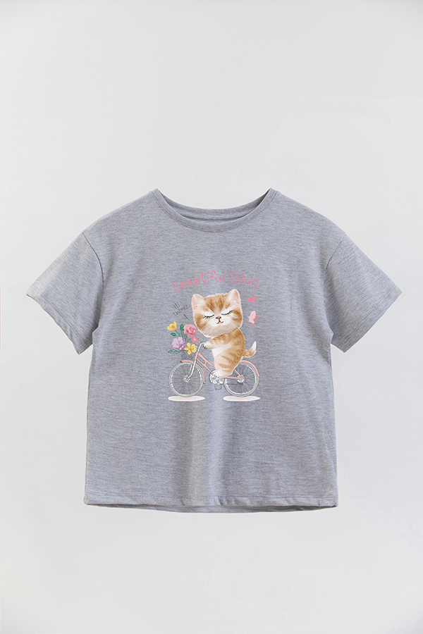 REMERA GIRL OVER KITTY DREAMS BEAUTIFUL DAY