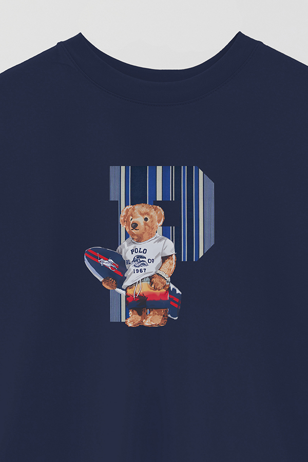 REMERA OVER ESTAMPADA UNISEX BEAR SURFER