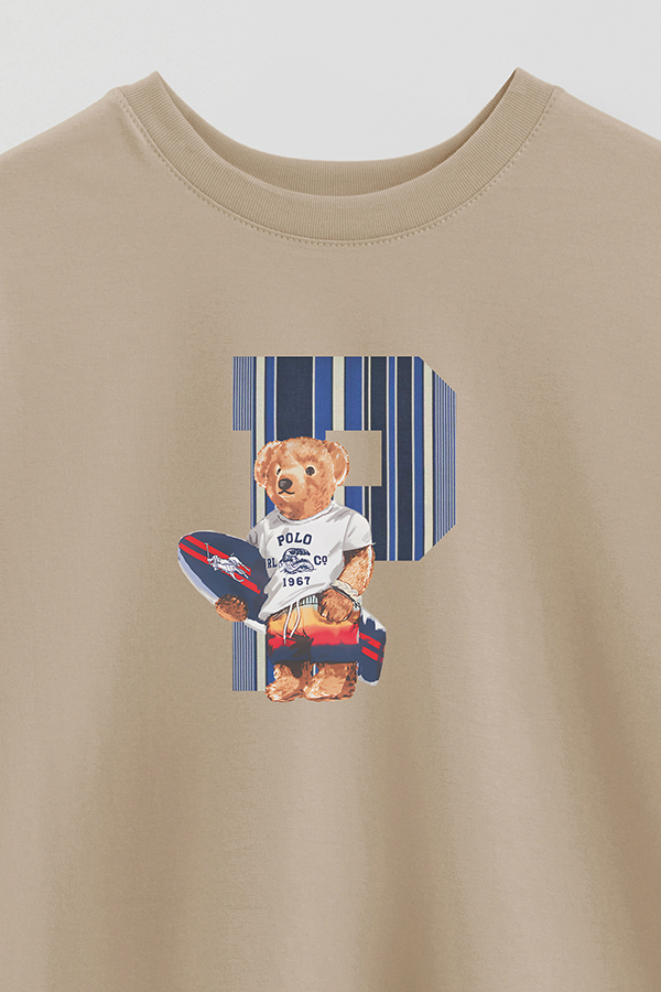 REMERA OVER ESTAMPADA UNISEX BEAR SURFER