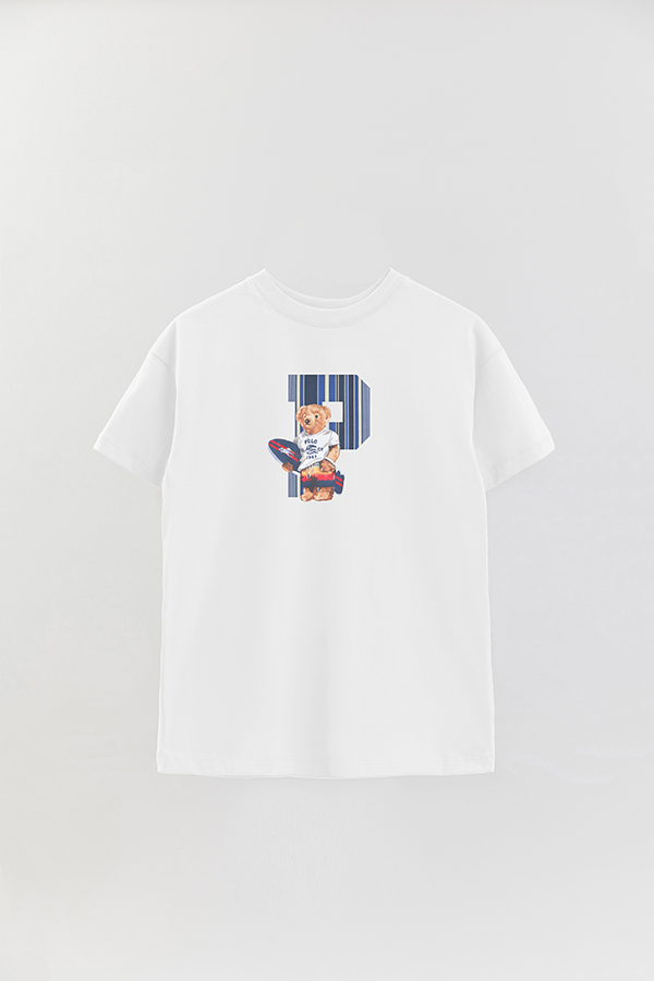 REMERA OVER ESTAMPADA UNISEX BEAR SURFER