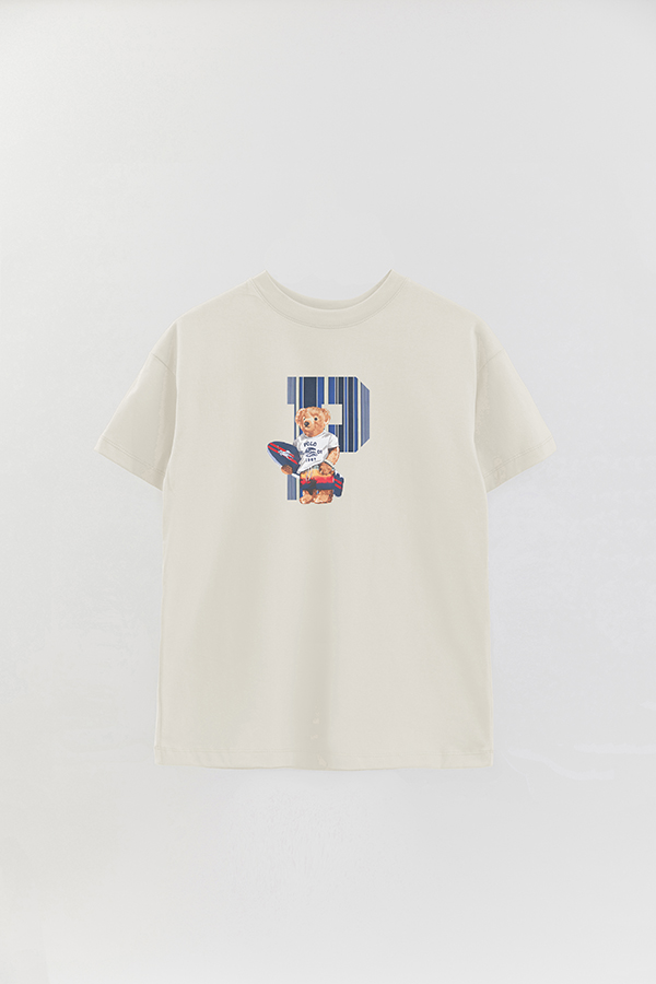 REMERA OVER ESTAMPADA UNISEX BEAR SURFER