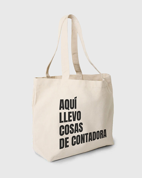 TOTE BAG AQUI LLEVO CONTADORA
