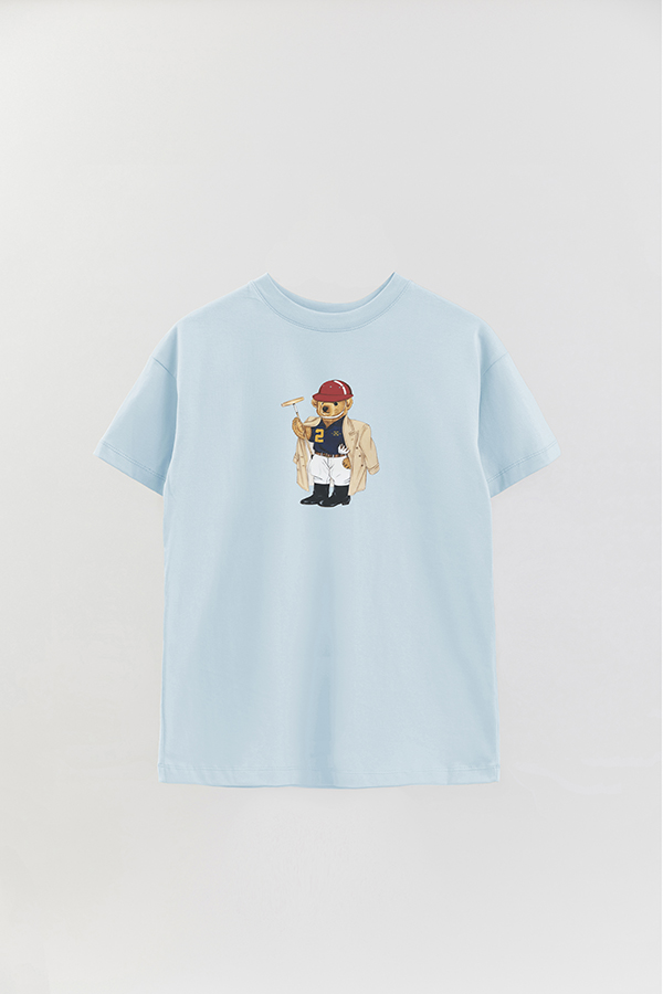 REMERA OVER ESTAMPADA UNISEX BEAR POLO COAT