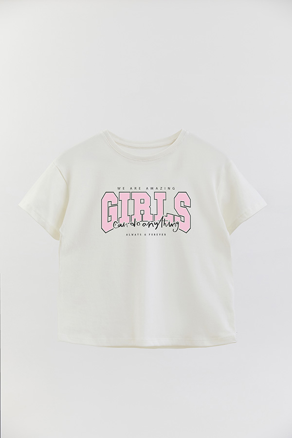 REMERA GIRL OVER GIRLS CAN DO ANYTHING