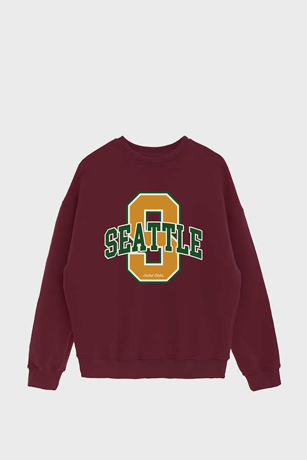 BUZO CREWNECK ESTAMPADO VRST SEATTLE