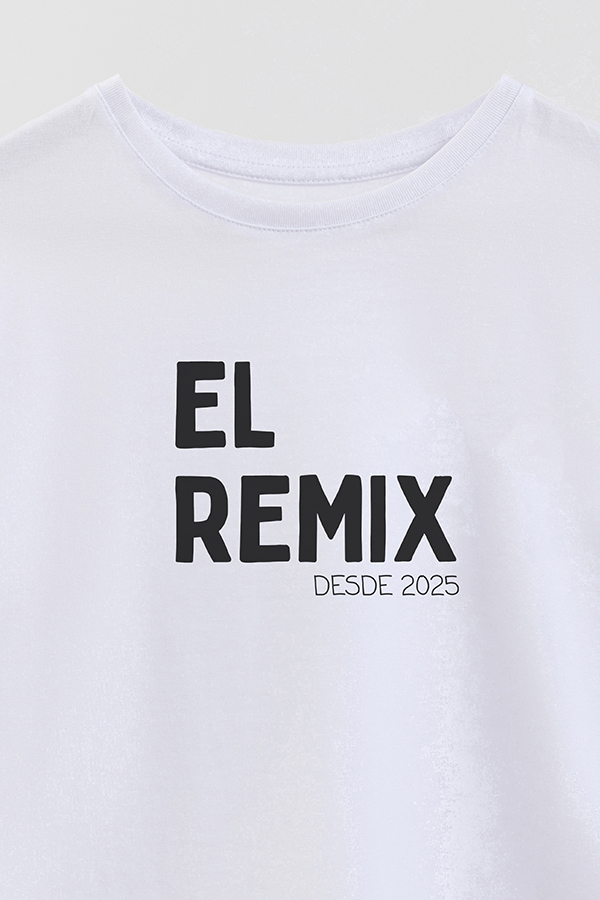 REMERA OVER ESTAMPADA DDP EL REMIX