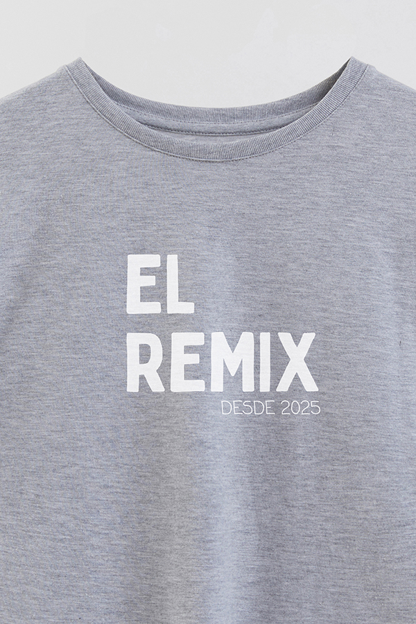 REMERA OVER ESTAMPADA DDP EL REMIX