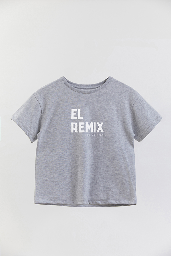 REMERA OVER ESTAMPADA DDP EL REMIX