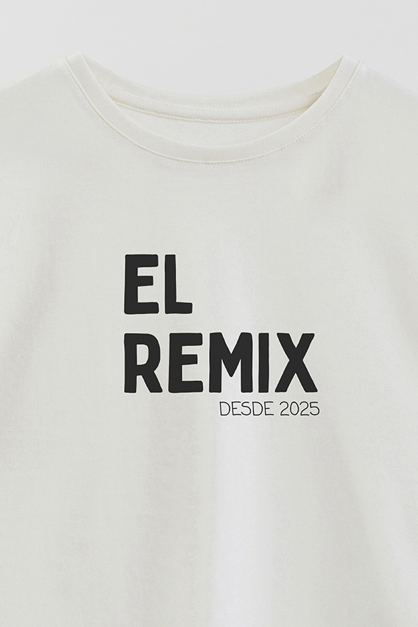 REMERA OVER ESTAMPADA DDP EL REMIX
