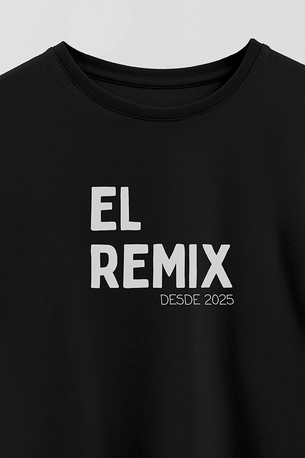 REMERA OVER ESTAMPADA DDP EL REMIX