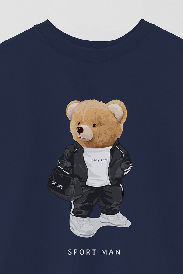 REMERA OVER ESTAMPADA UNISEX TEDDY SPORT MAN