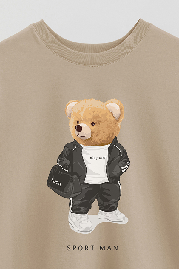 REMERA OVER ESTAMPADA UNISEX TEDDY SPORT MAN