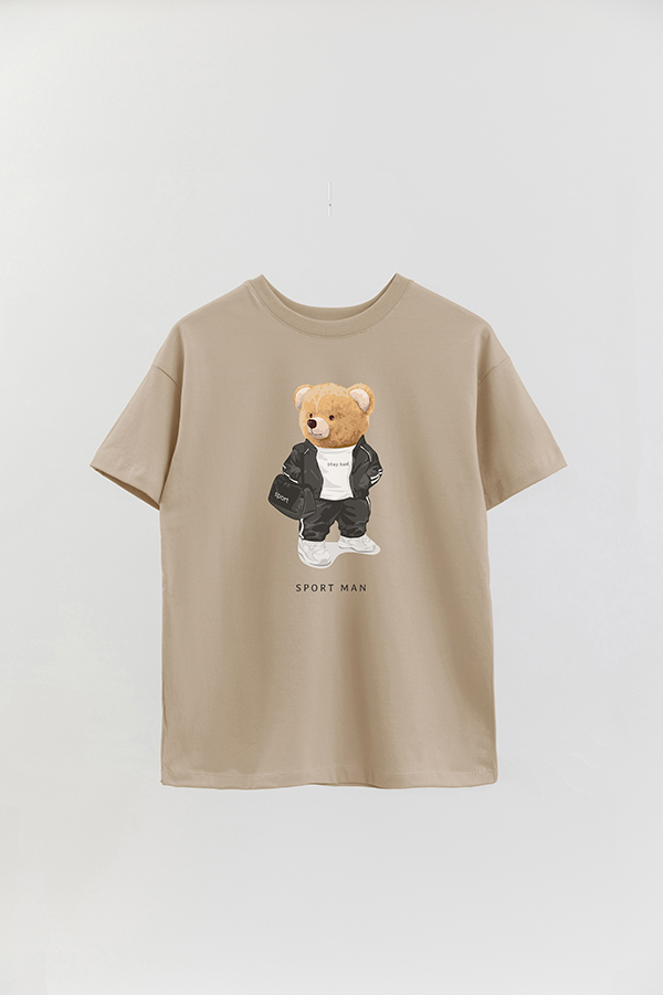 REMERA OVER ESTAMPADA UNISEX TEDDY SPORT MAN