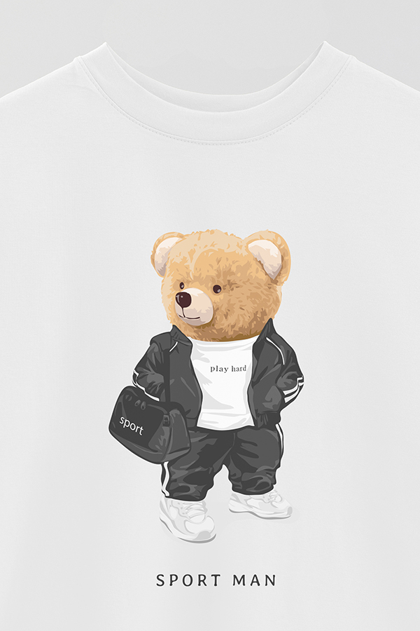 REMERA OVER ESTAMPADA UNISEX TEDDY SPORT MAN