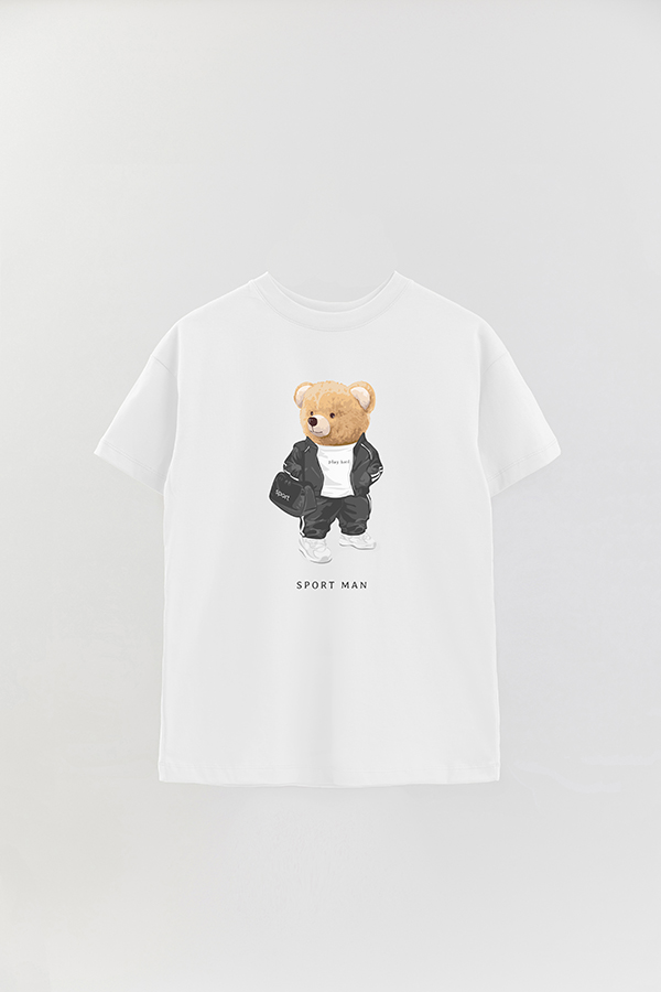 REMERA OVER ESTAMPADA UNISEX TEDDY SPORT MAN