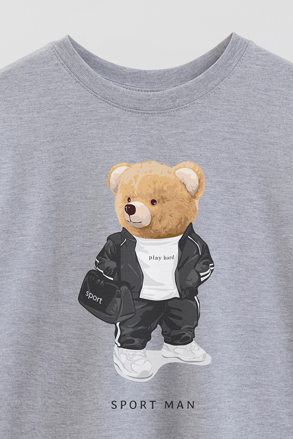 REMERA OVER ESTAMPADA UNISEX TEDDY SPORT MAN
