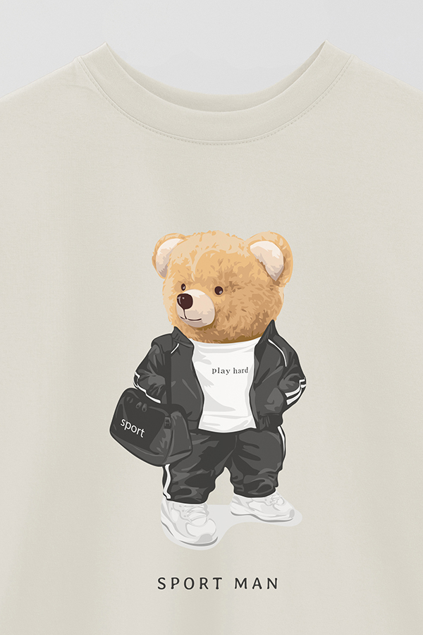 REMERA OVER ESTAMPADA UNISEX TEDDY SPORT MAN