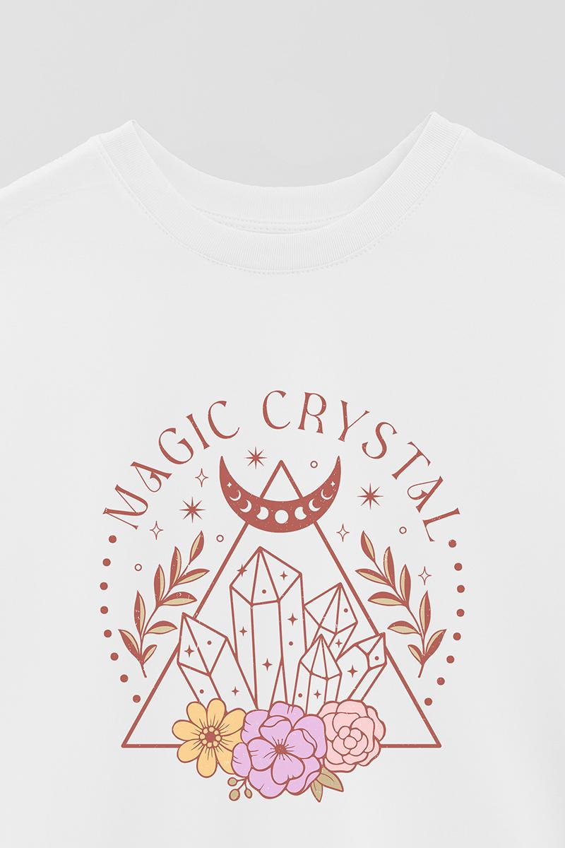 REMERA OVER ESTAMPADA MST MAGIC CRYSTAL