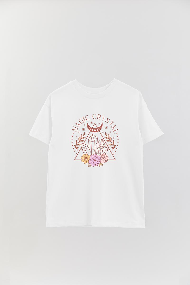 REMERA OVER ESTAMPADA MST MAGIC CRYSTAL