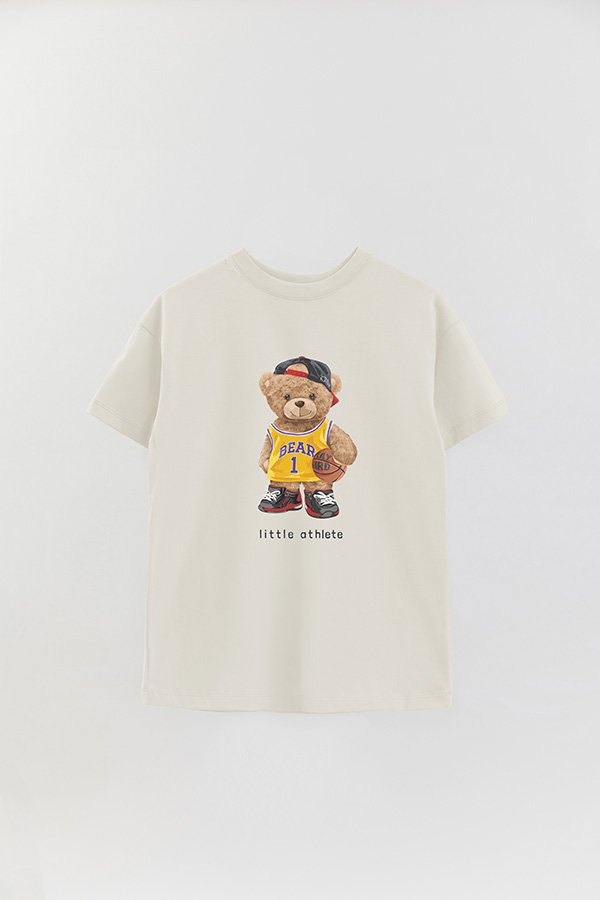 REMERA OVER ESTAMPADA UNISEX TEDDY LITTLE ATHLETE