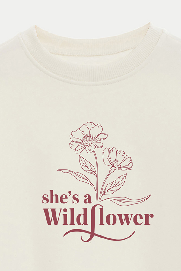 BUZO CROP FRISA ESTAMPADO MINIMAL LOVE SHE