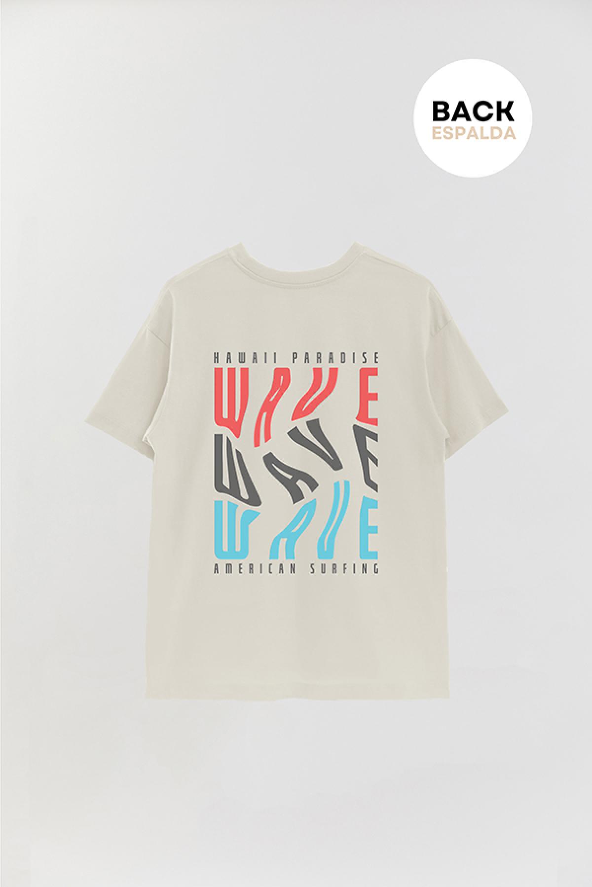 REMERA OVER ESTAMPADA SM HAWAII WAVE