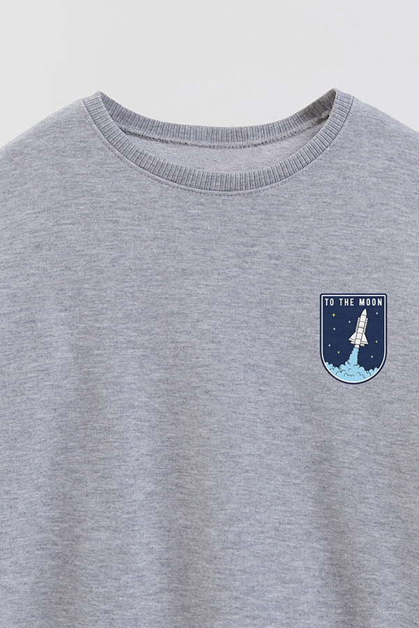BUZO CREWNECK RUSTICO LITTLE ASTRONAUTS TO THE MOON