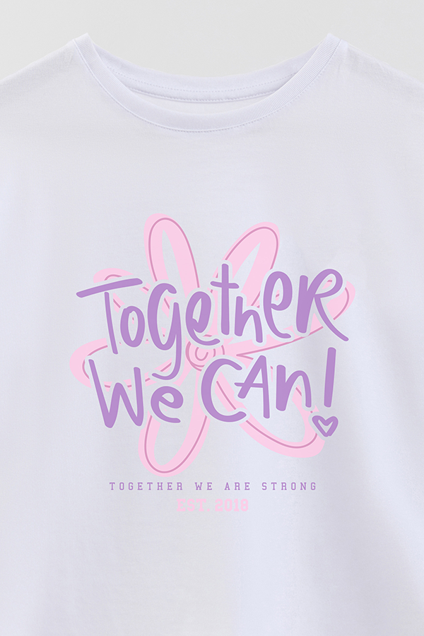 REMERA GIRL OVER TOGETHER WE CAN