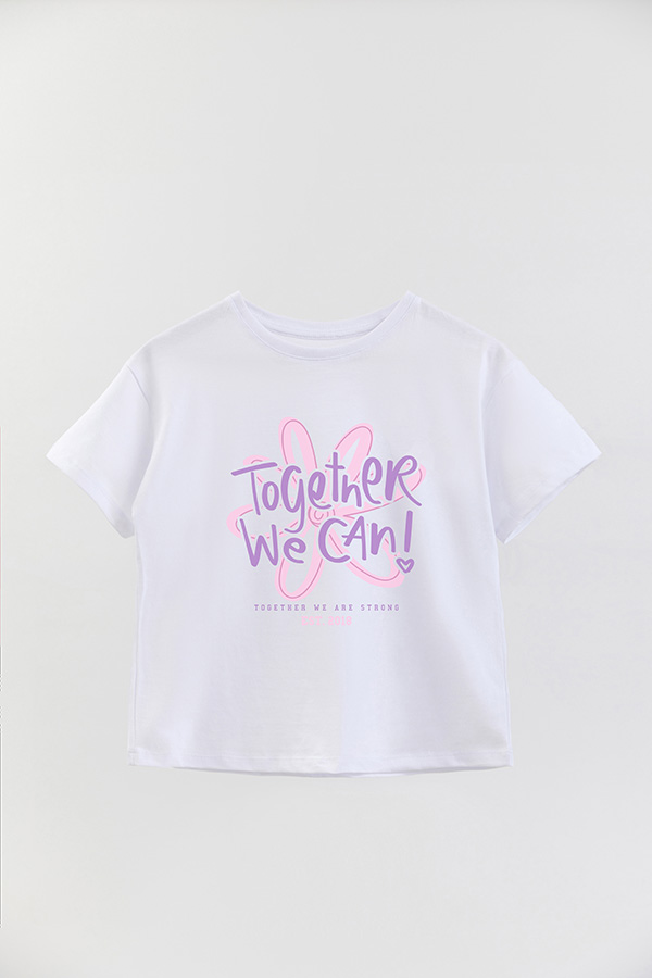 REMERA GIRL OVER TOGETHER WE CAN