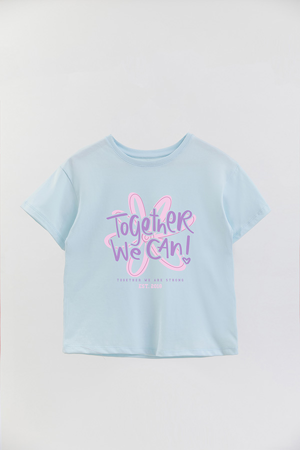 REMERA GIRL OVER TOGETHER WE CAN