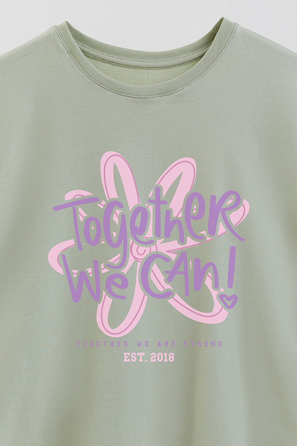 REMERA GIRL OVER TOGETHER WE CAN