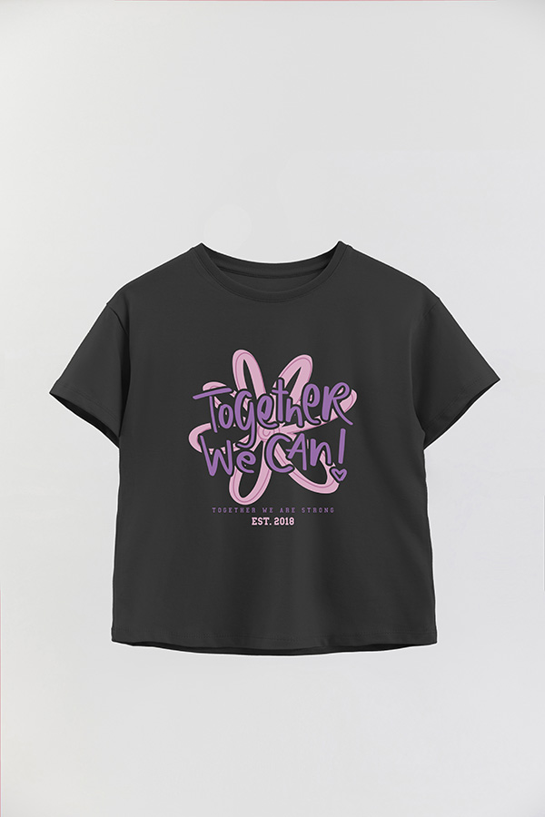 REMERA GIRL OVER TOGETHER WE CAN