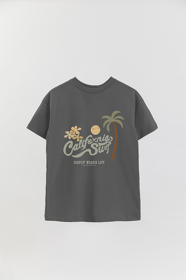 REMERA OVER ESTAMPADA CALIFORNIA SURF