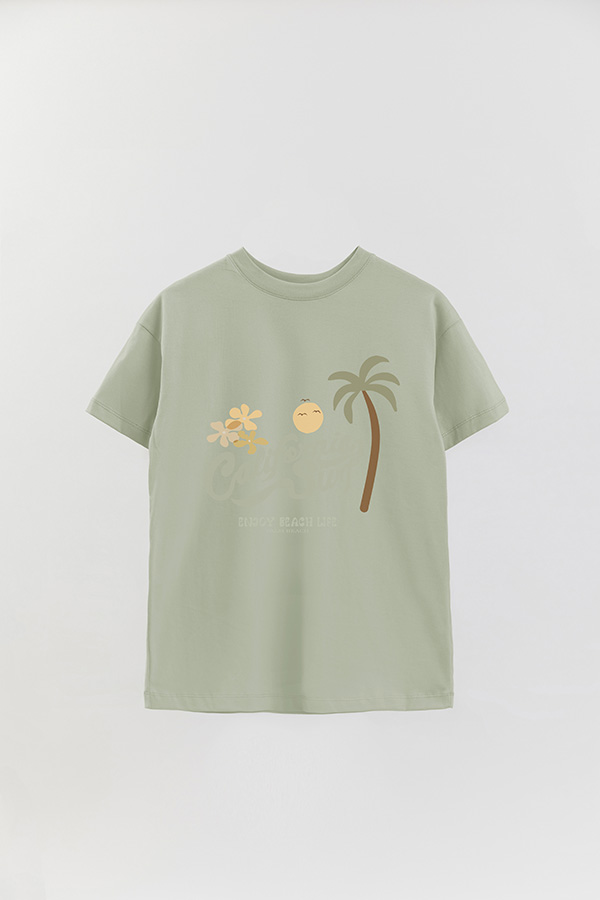 REMERA OVER ESTAMPADA CALIFORNIA SURF