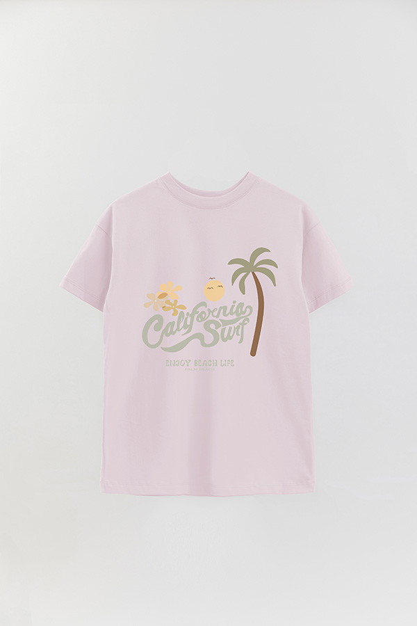 REMERA OVER ESTAMPADA CALIFORNIA SURF