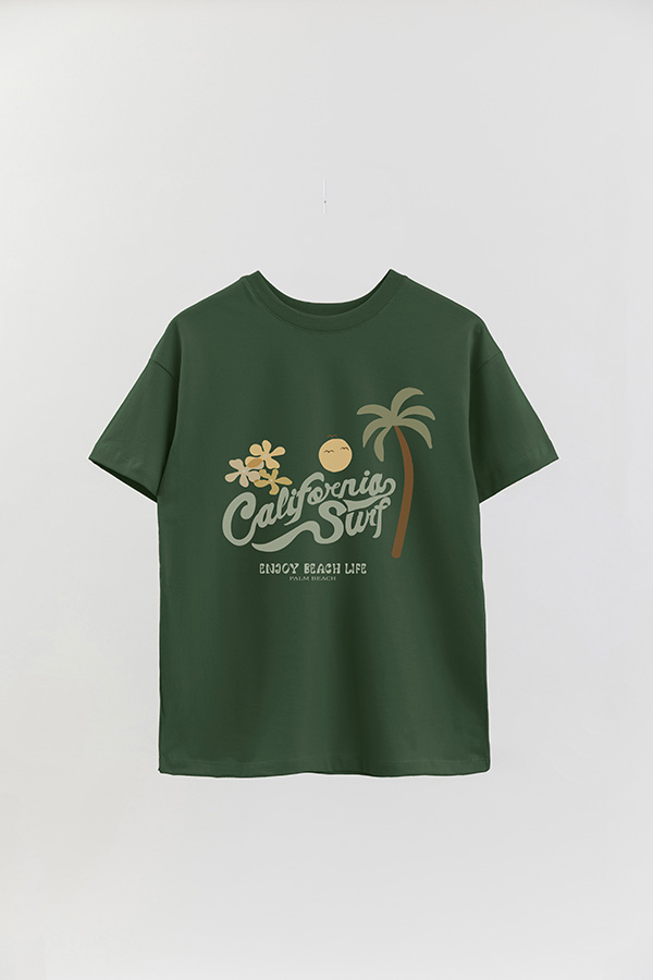 REMERA OVER ESTAMPADA CALIFORNIA SURF