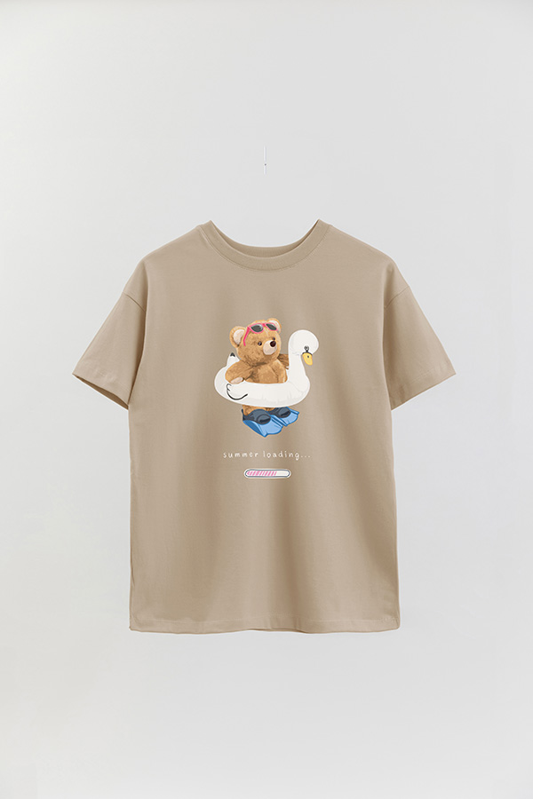 REMERA OVER ESTAMPADA UNISEX TEDDY LOADING