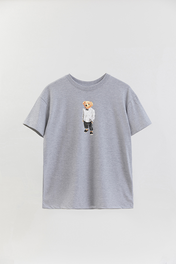 REMERA OVER ESTAMPADA UNISEX BEAR ELEGANT 1