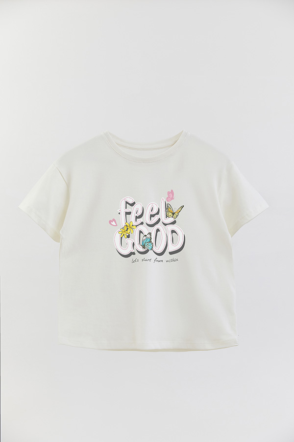 REMERA GIRL OVER FEEL GOOD
