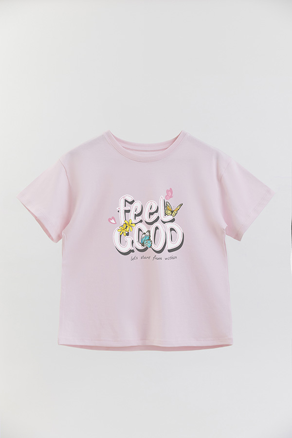 REMERA GIRL OVER FEEL GOOD