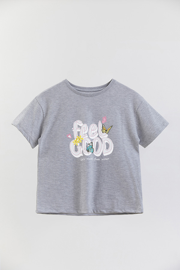 REMERA GIRL OVER FEEL GOOD